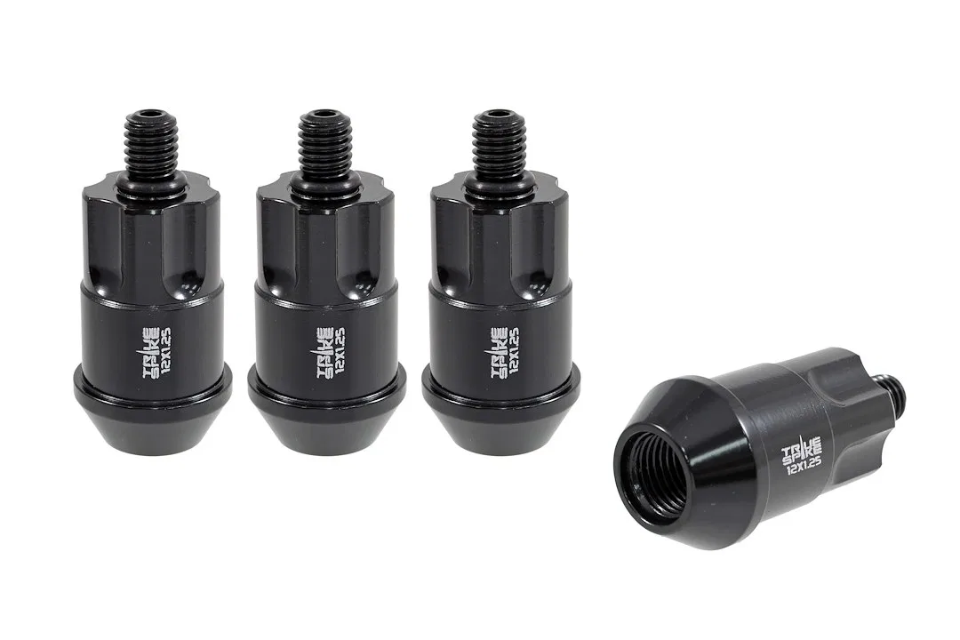 LG0971BK – TRUE SPIKE Wheel Lock, Lug Nut Lock 12 Millimeter x 1.25 Thread Size 60 Degree Conical Acorn 1.6 Inch Over...